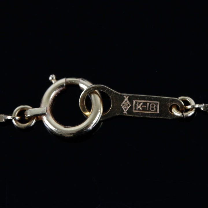 良品『USED』 K18 
 SEIKO パールクロス ネックレス
 6.0g
