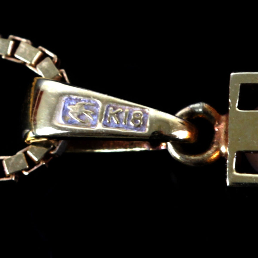 良品『USED』 K18 
 SEIKO パールクロス ネックレス
 6.0g