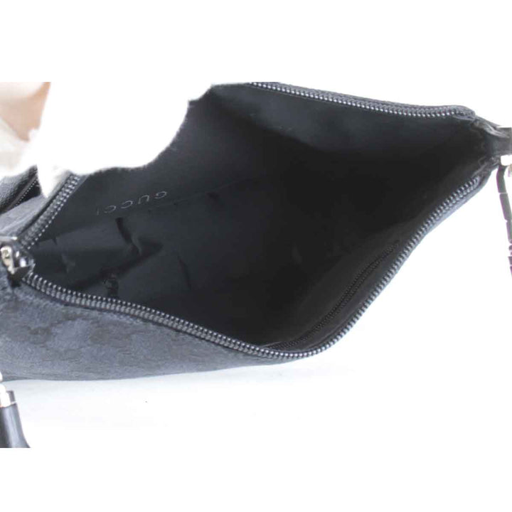 良品『USED』 
GUCCI グッチ 
 001・3870 001274 ハンドバッグ 
バンブー/GGキャンバス ブラック
