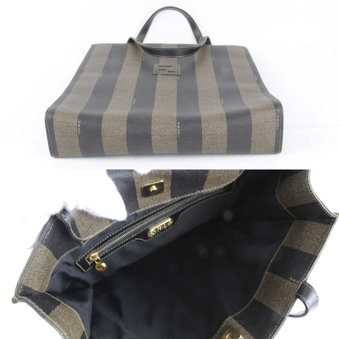 美品『USED』 
FENDI フェンディ 
 ショルダーバッグ 
PVCコーティングキャンバス カーキ