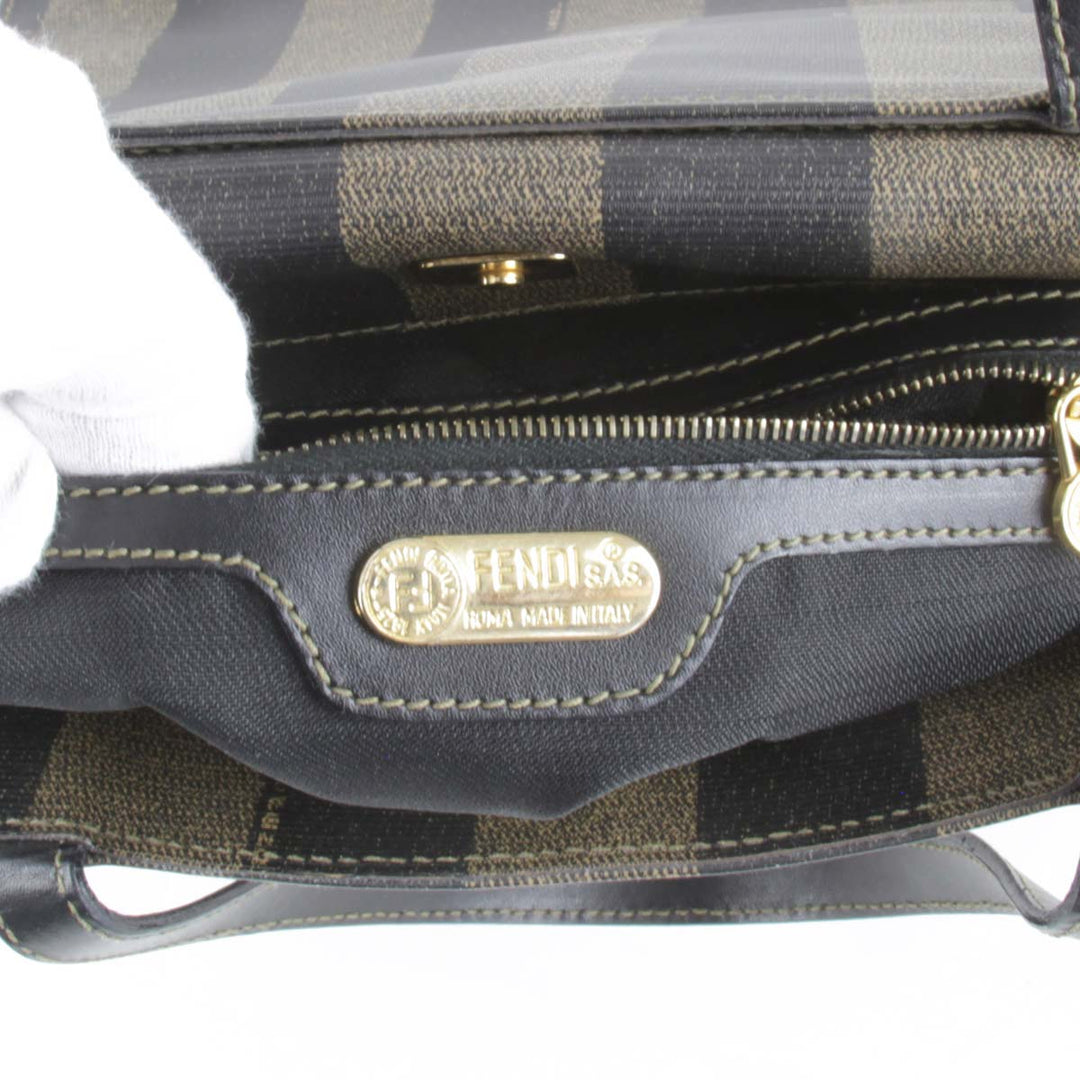 美品『USED』 
FENDI フェンディ 
 ショルダーバッグ 
PVCコーティングキャンバス カーキ