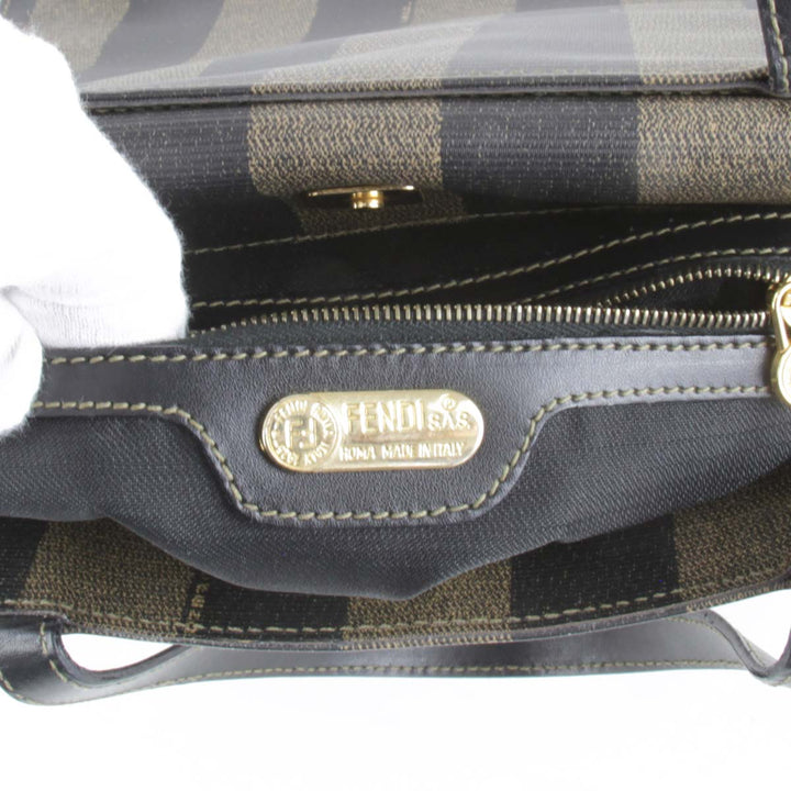 美品『USED』 
FENDI フェンディ 
 ショルダーバッグ 
PVCコーティングキャンバス カーキ