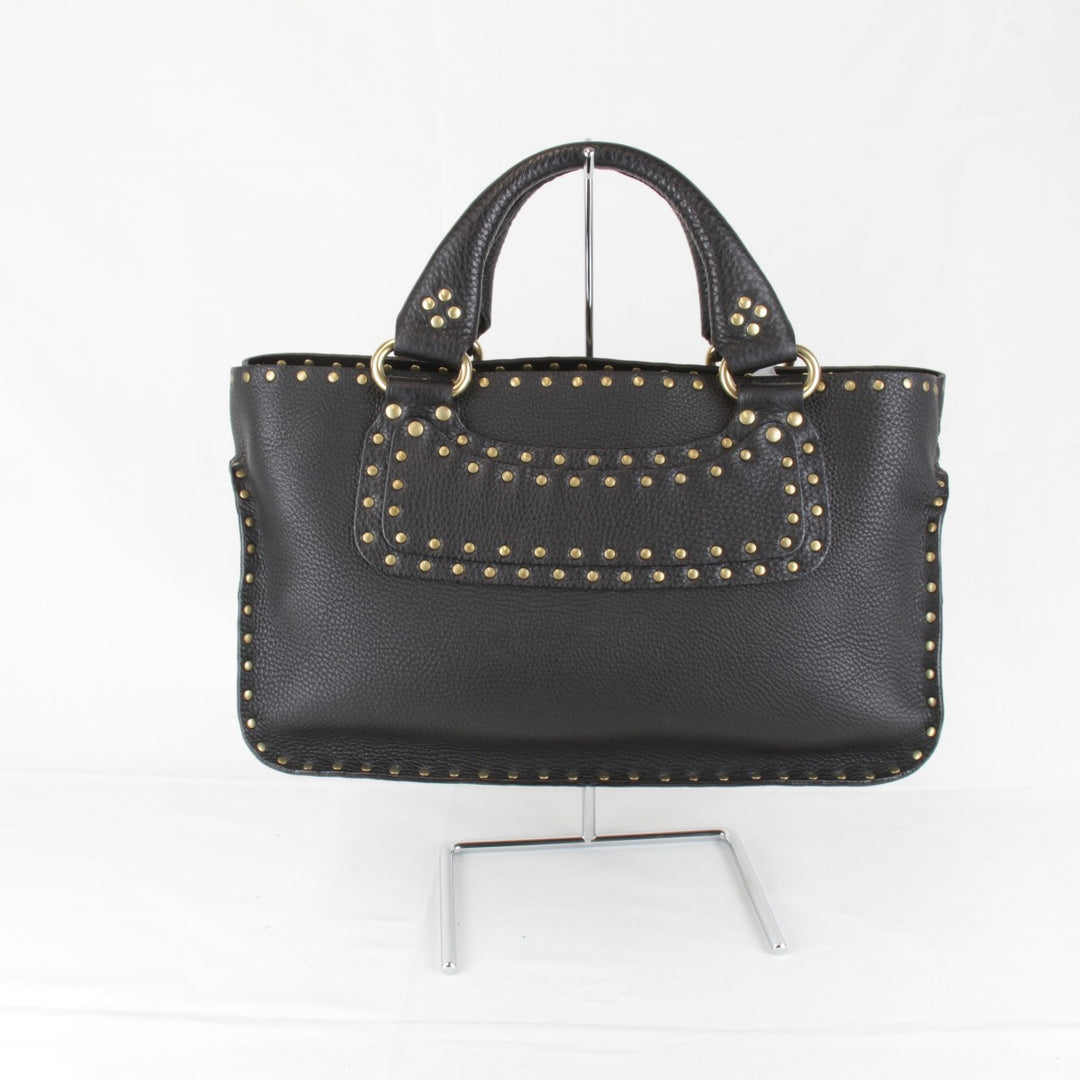 美品『USED』 
CELINE セリーヌ 
 ハンドバッグ 
レザー ブラック
