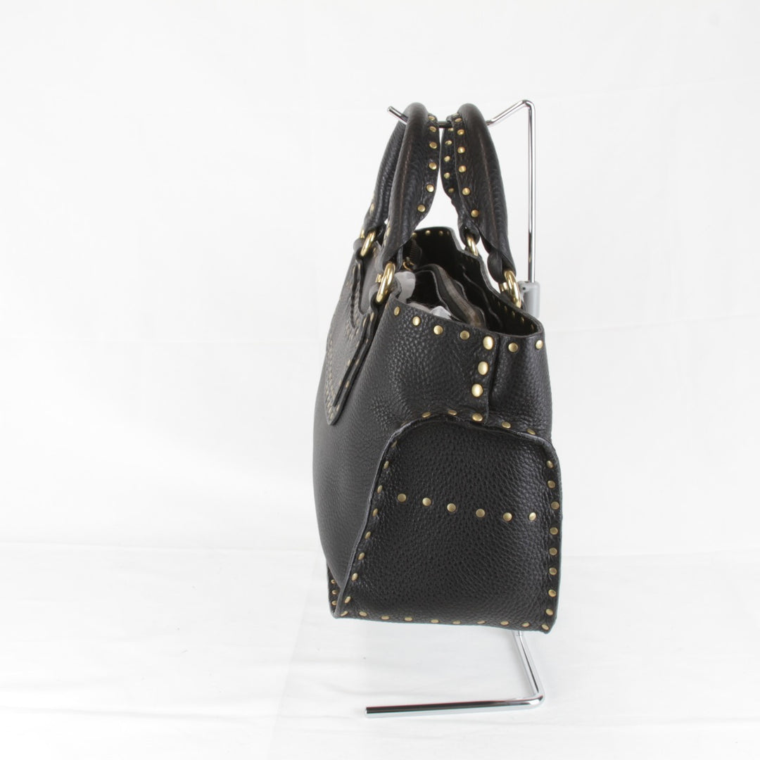 美品『USED』 
CELINE セリーヌ 
 ハンドバッグ 
レザー ブラック