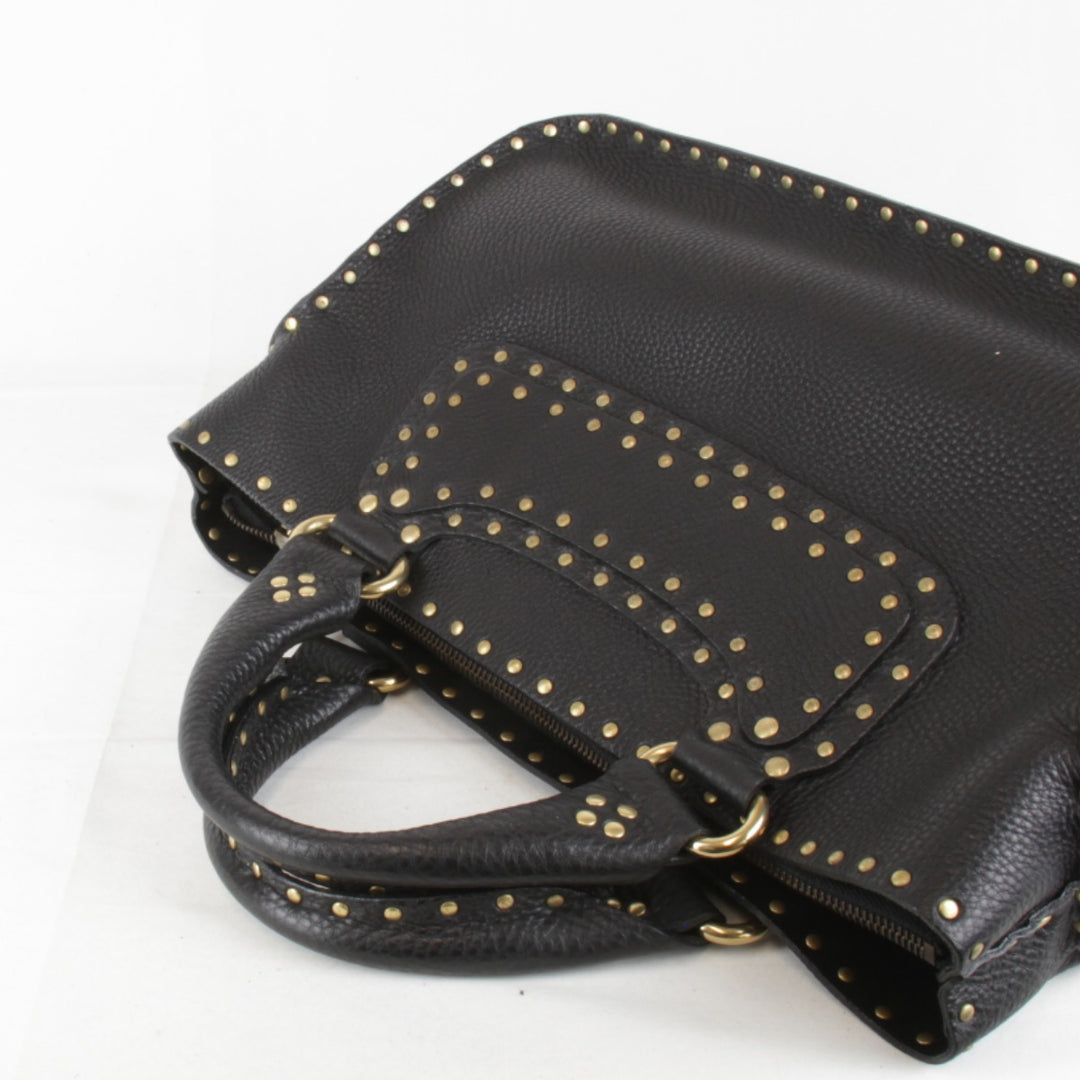 美品『USED』 
CELINE セリーヌ 
 ハンドバッグ 
レザー ブラック