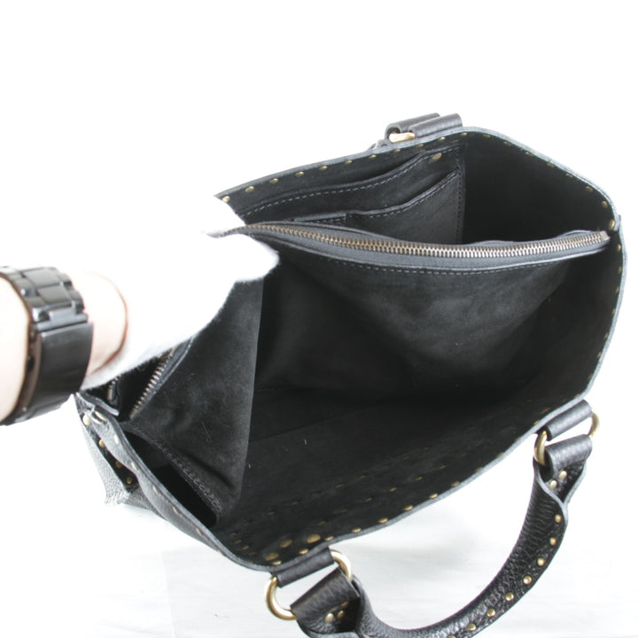 美品『USED』 
CELINE セリーヌ 
 ハンドバッグ 
レザー ブラック