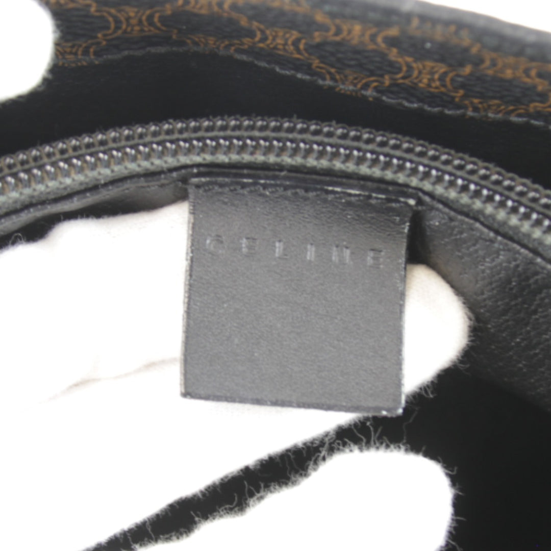 良品『USED』 
CELINE セリーヌ 
 マカダム柄 DM00/2 トートバッグ 
PVC/レザー ブラウン ベーシック シックな色