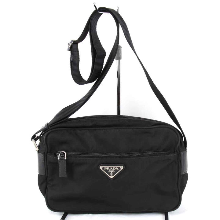 良品『USED』 
PRADA プラダ 
 ショルダーバッグ 
ナイロン ブラック