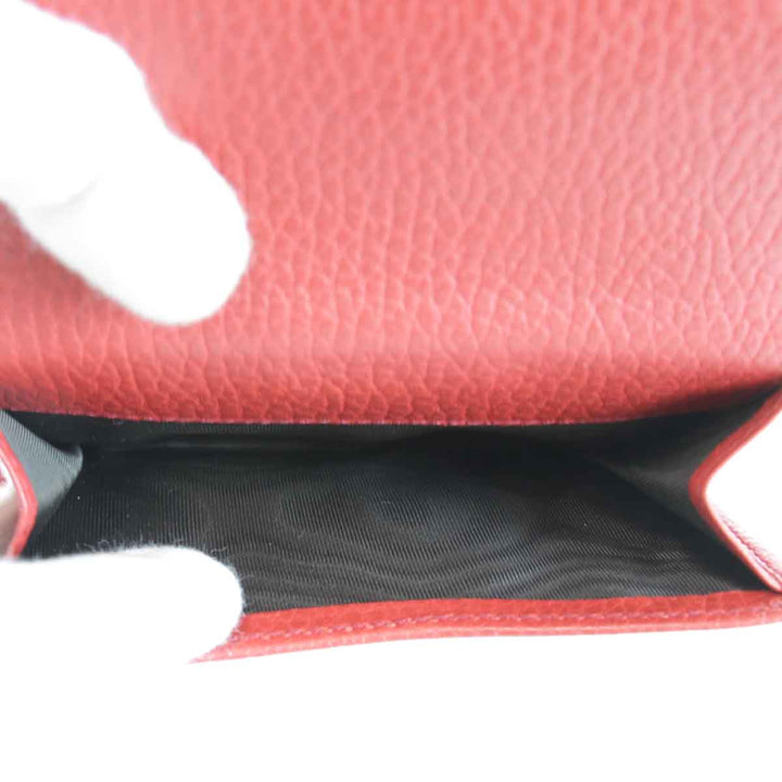 美品『USED』 
GUCCI グッチ 
 インターロッキングG 615525・2184 二つ折り財布 
レザー レッド