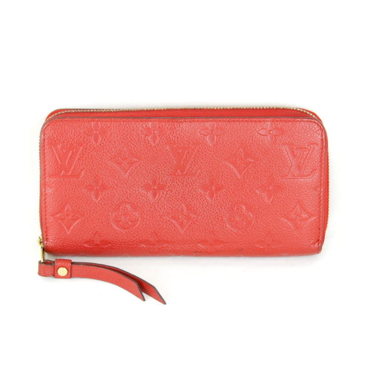 良品『USED』 
LOUIS VUITTON ルイ・ヴィトン 
 ジッピーウォレット M61865 長財布 
モノグラムアンプラント レッド