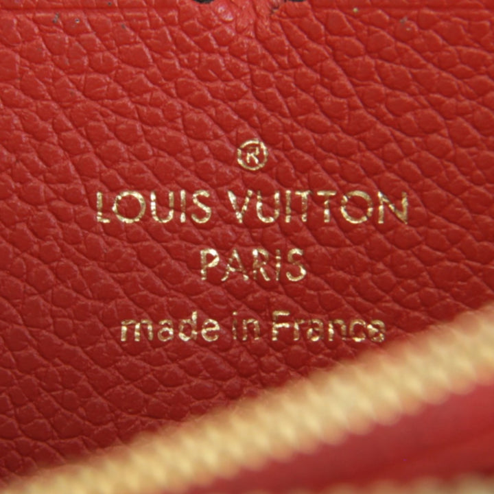 良品『USED』 
LOUIS VUITTON ルイ・ヴィトン 
 ジッピーウォレット M61865 長財布 
モノグラムアンプラント レッド