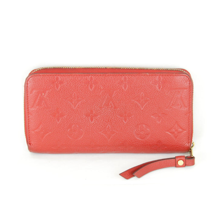 良品『USED』 
LOUIS VUITTON ルイ・ヴィトン 
 ジッピーウォレット M61865 長財布 
モノグラムアンプラント レッド