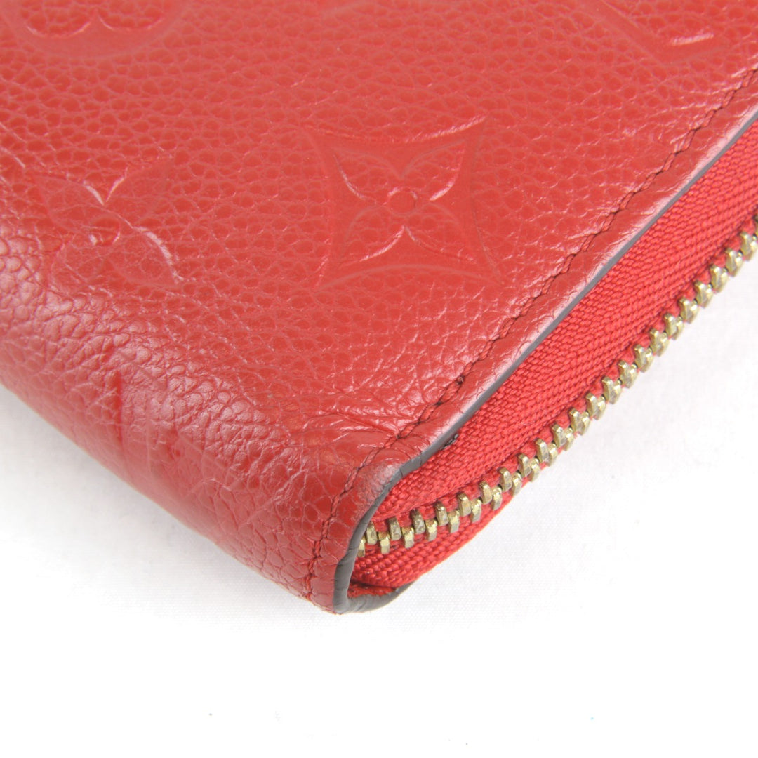 良品『USED』 
LOUIS VUITTON ルイ・ヴィトン 
 ジッピーウォレット M61865 長財布 
モノグラムアンプラント レッド
