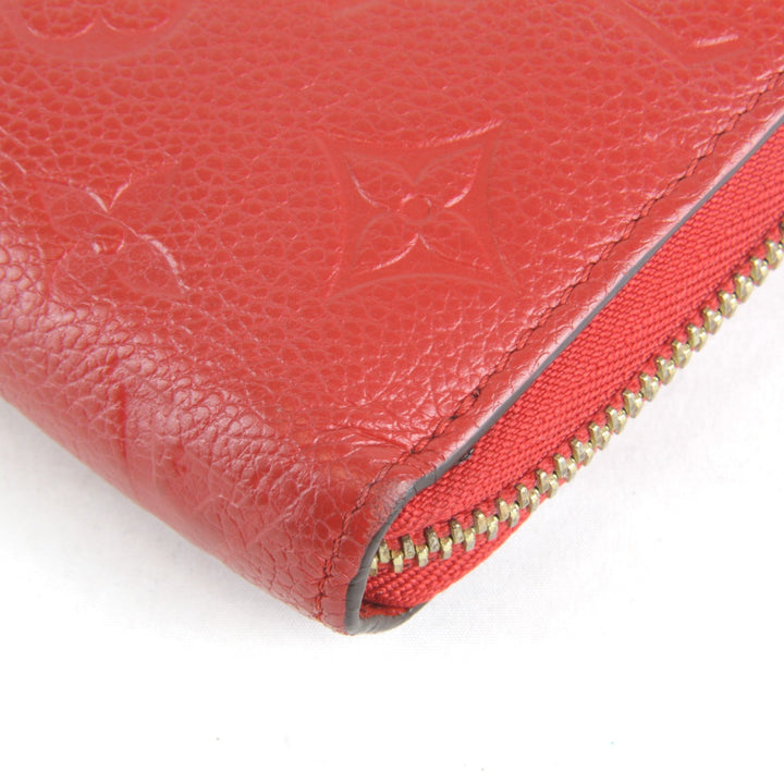 良品『USED』 
LOUIS VUITTON ルイ・ヴィトン 
 ジッピーウォレット M61865 長財布 
モノグラムアンプラント レッド