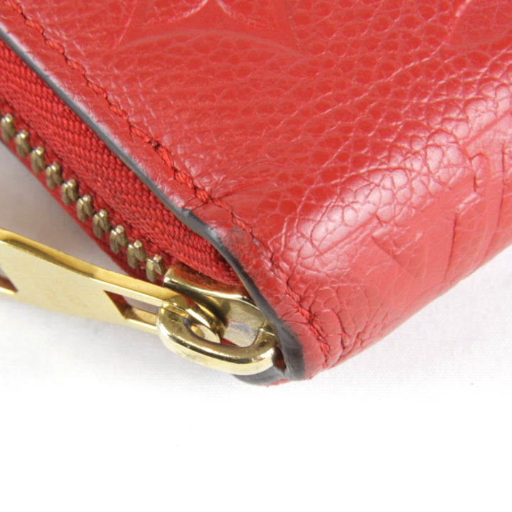 良品『USED』 
LOUIS VUITTON ルイ・ヴィトン 
 ジッピーウォレット M61865 長財布 
モノグラムアンプラント レッド
