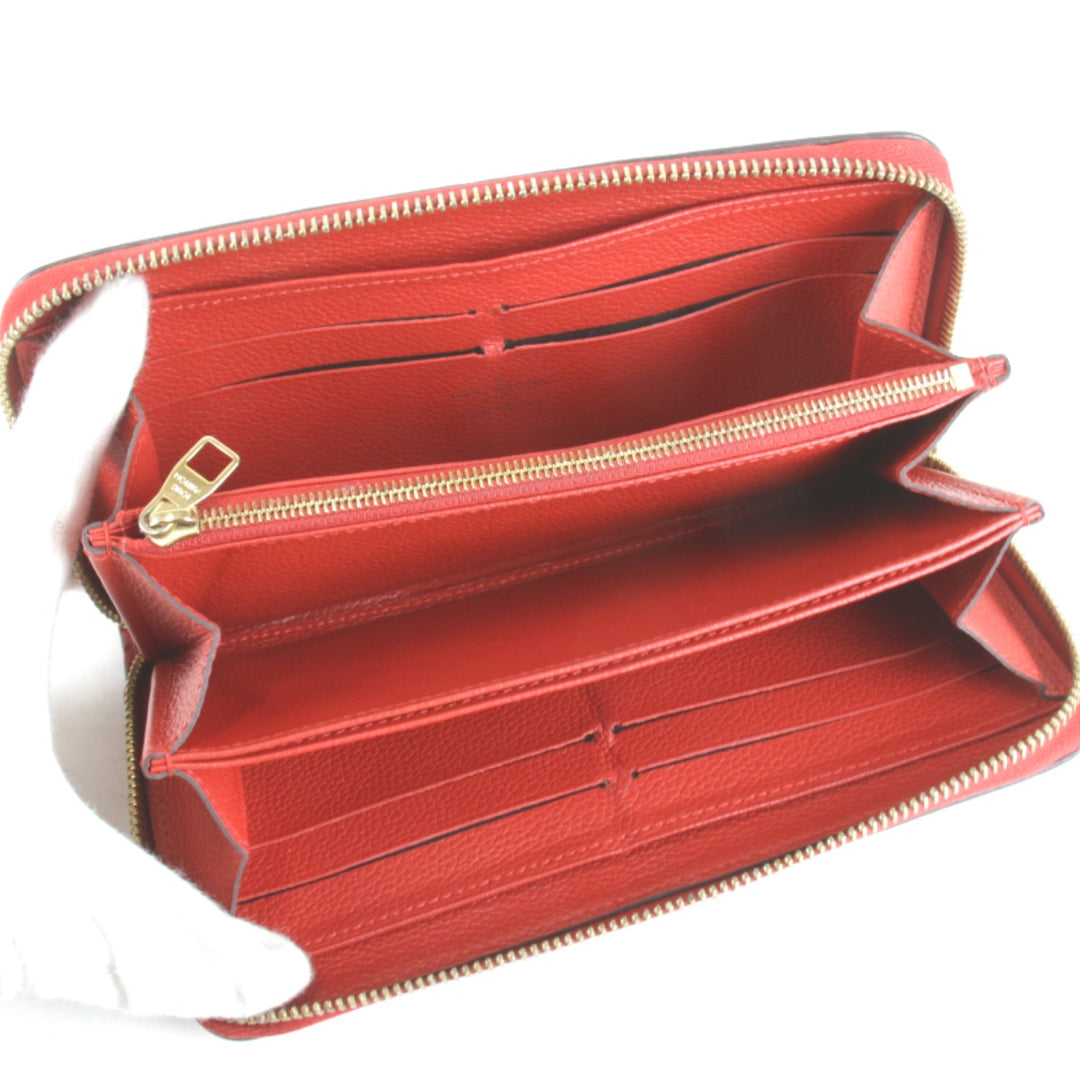 良品『USED』 
LOUIS VUITTON ルイ・ヴィトン 
 ジッピーウォレット M61865 長財布 
モノグラムアンプラント レッド