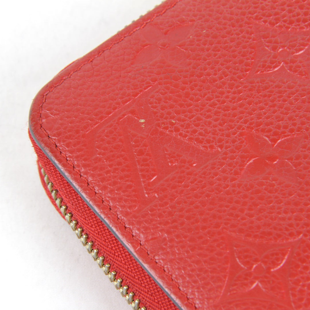 良品『USED』 
LOUIS VUITTON ルイ・ヴィトン 
 ジッピーウォレット M61865 長財布 
モノグラムアンプラント レッド