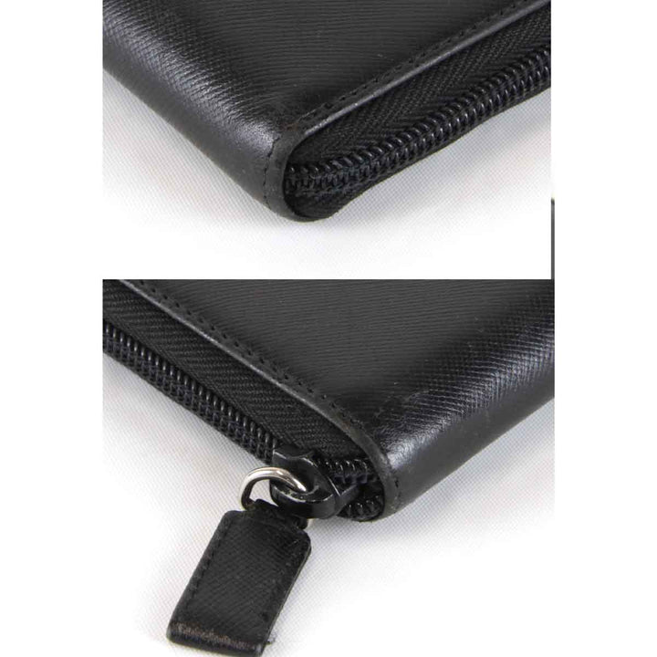 『USED』 
PRADA プラダ 
 サフィアーノ ラウンドファスナー M506A 長財布 
レザー ブラック