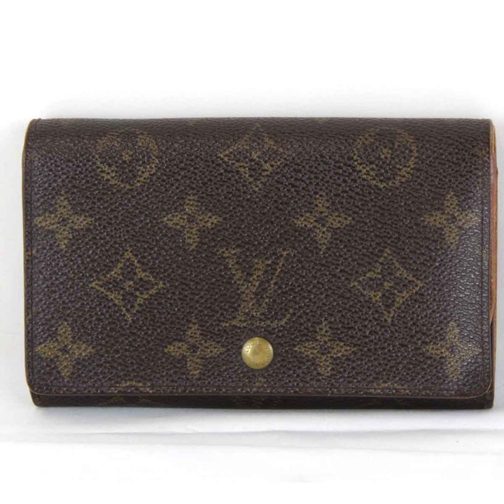 『USED』 
LOUIS VUITTON ルイ・ヴィトン 
 ポルトモネビエトレゾール M61730 二つ折り財布 
モノグラムキャンバス ブラウン
