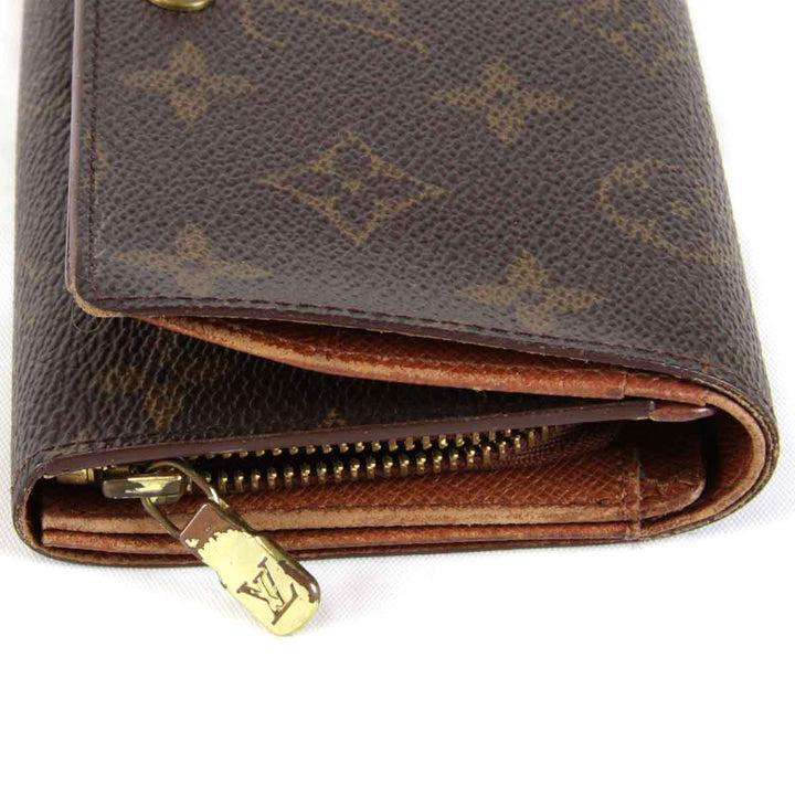 『USED』 
LOUIS VUITTON ルイ・ヴィトン 
 ポルトモネビエトレゾール M61730 二つ折り財布 
モノグラムキャンバス ブラウン