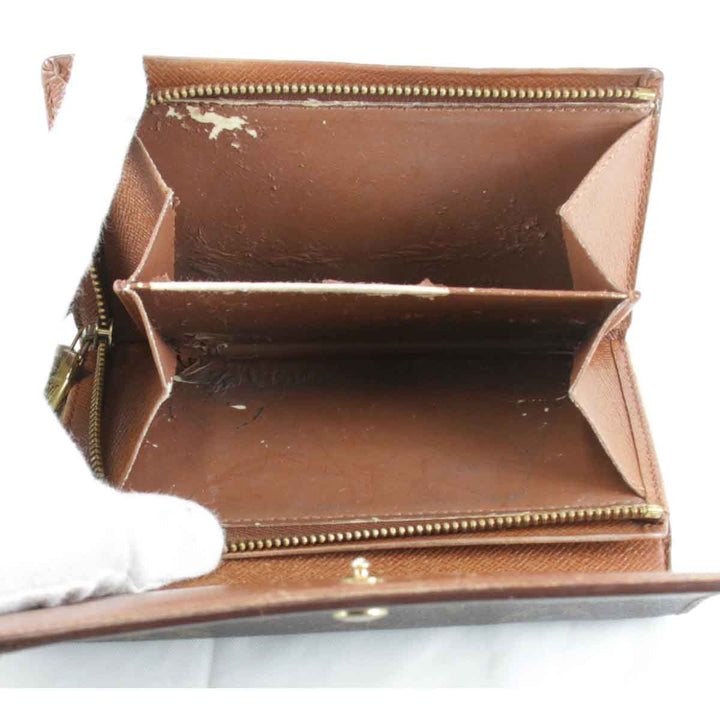 『USED』 
LOUIS VUITTON ルイ・ヴィトン 
 ポルトモネビエトレゾール M61730 二つ折り財布 
モノグラムキャンバス ブラウン