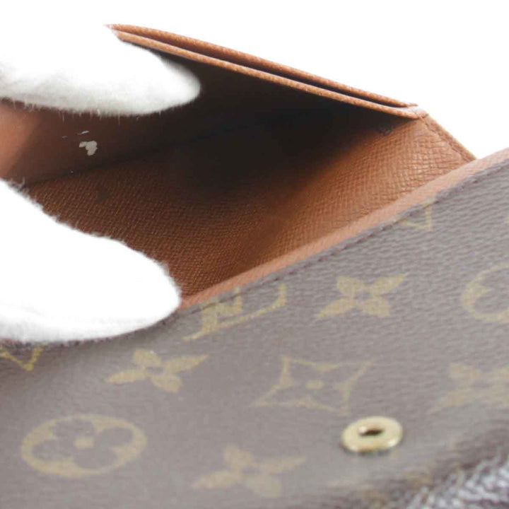 『USED』 
LOUIS VUITTON ルイ・ヴィトン 
 ポルトモネビエトレゾール M61730 二つ折り財布 
モノグラムキャンバス ブラウン