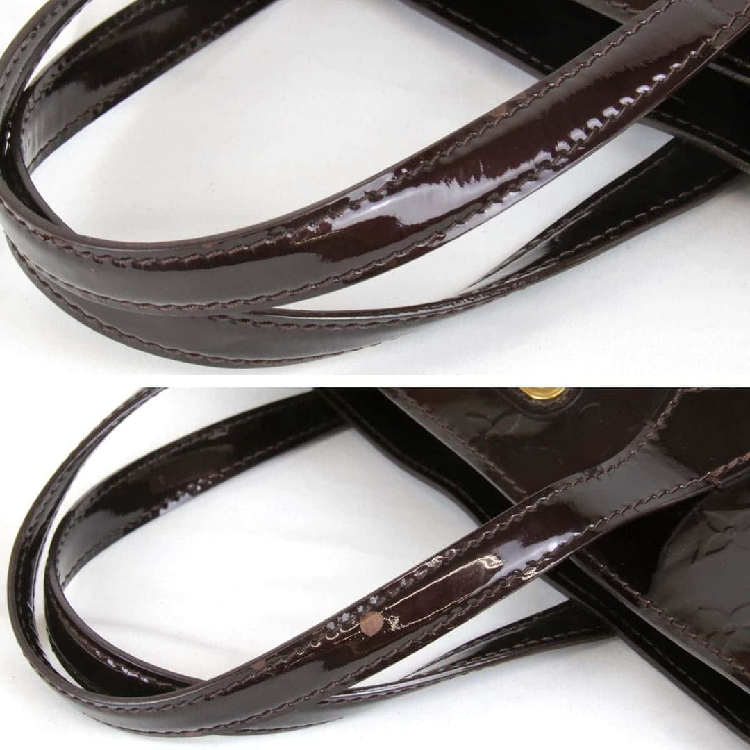 美品『USED』 
LOUIS VUITTON ルイ・ヴィトン 
 ウィルシャーPM M93641 ハンドバッグ 
モノグラムヴェルニ アマラント