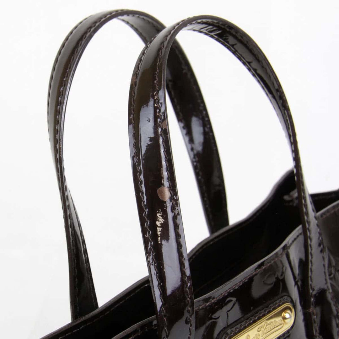 美品『USED』 
LOUIS VUITTON ルイ・ヴィトン 
 ウィルシャーPM M93641 ハンドバッグ 
モノグラムヴェルニ アマラント