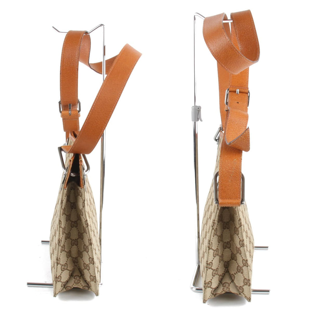 『USED』 
GUCCI グッチ 
 120841 200047 ショルダーバッグ 
GGキャンバス ベージュ