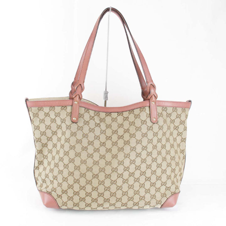 『USED』 
GUCCI グッチ 
 247209 493075 トートバッグ 
GGキャンバス ベージュ