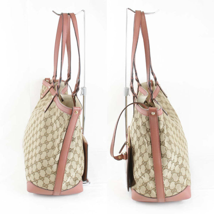 『USED』 
GUCCI グッチ 
 247209 493075 トートバッグ 
GGキャンバス ベージュ