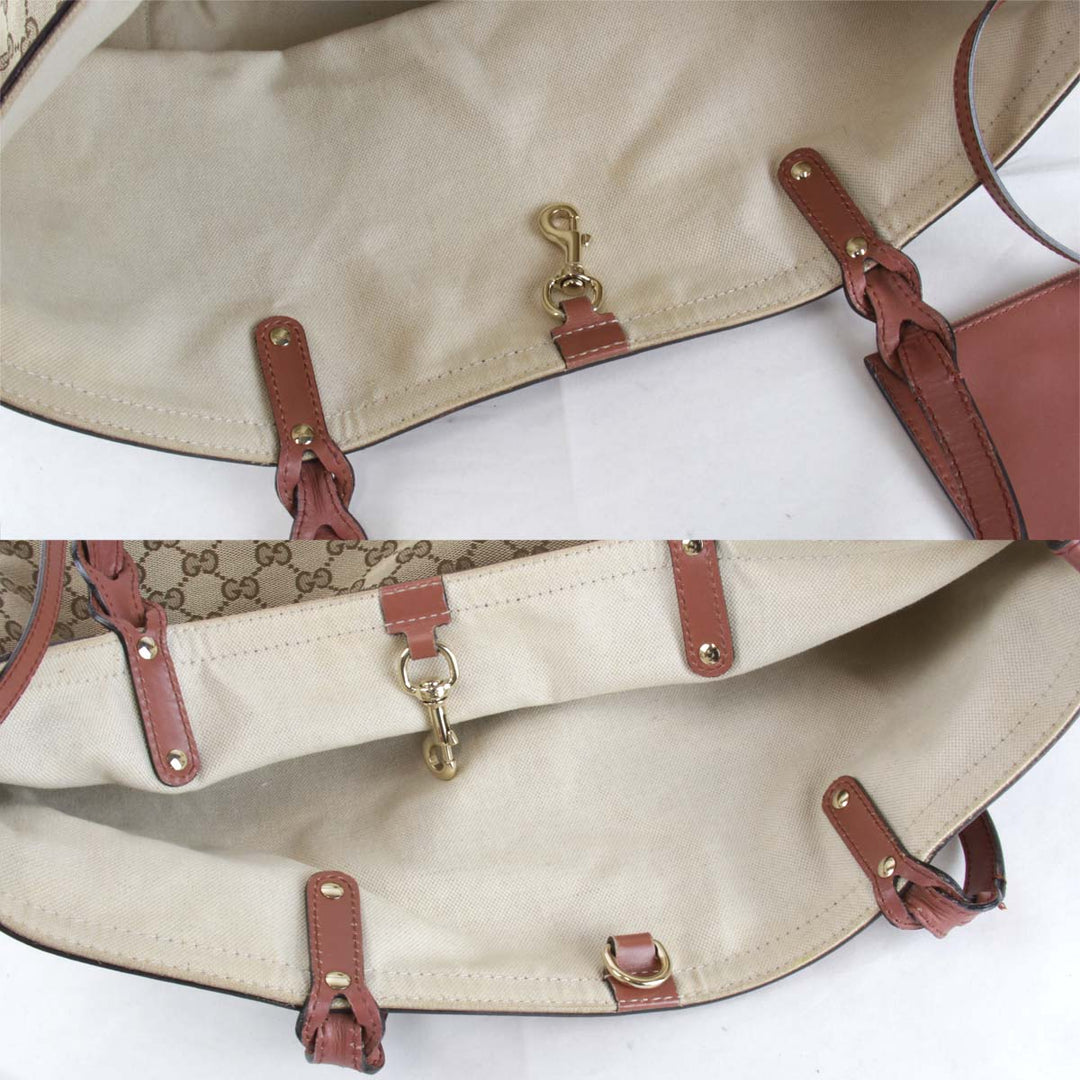『USED』 
GUCCI グッチ 
 247209 493075 トートバッグ 
GGキャンバス ベージュ