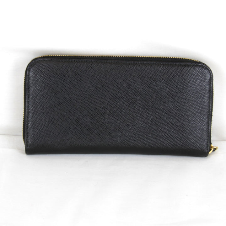 【価格改定】美品『USED』 
PRADA プラダ 
 サフィアーノラウンドファスナー 長財布 
レザー ブラック
