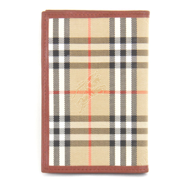 『USED』 
BURBERRY バーバリー 
 手帳カバー 
キャンバス/レザー  ベージュ