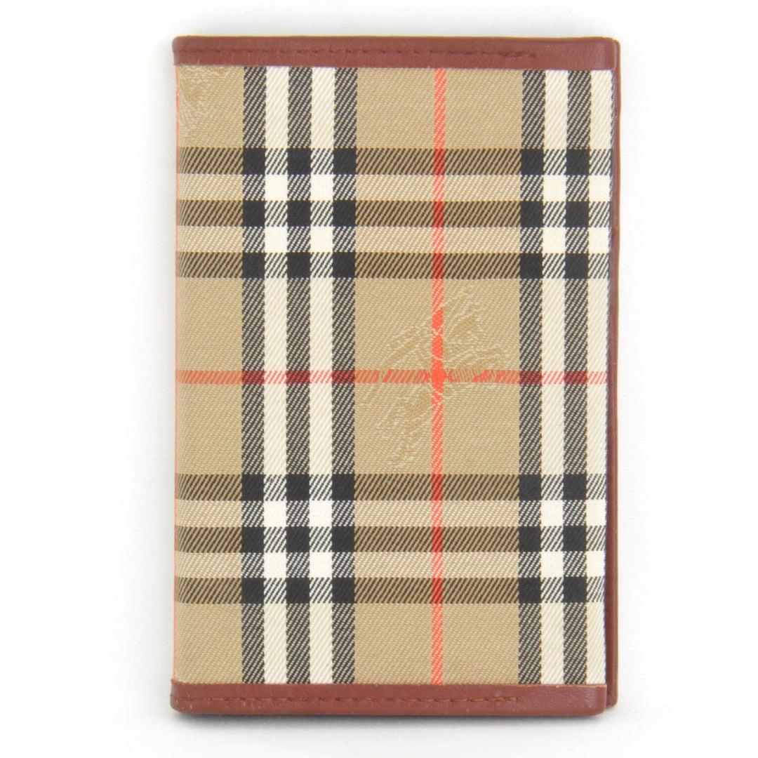 『USED』 
BURBERRY バーバリー 
 手帳カバー 
キャンバス/レザー  ベージュ