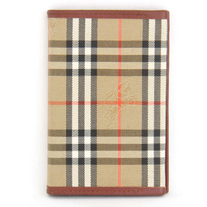 『USED』 
BURBERRY バーバリー 
 手帳カバー 
キャンバス/レザー  ベージュ