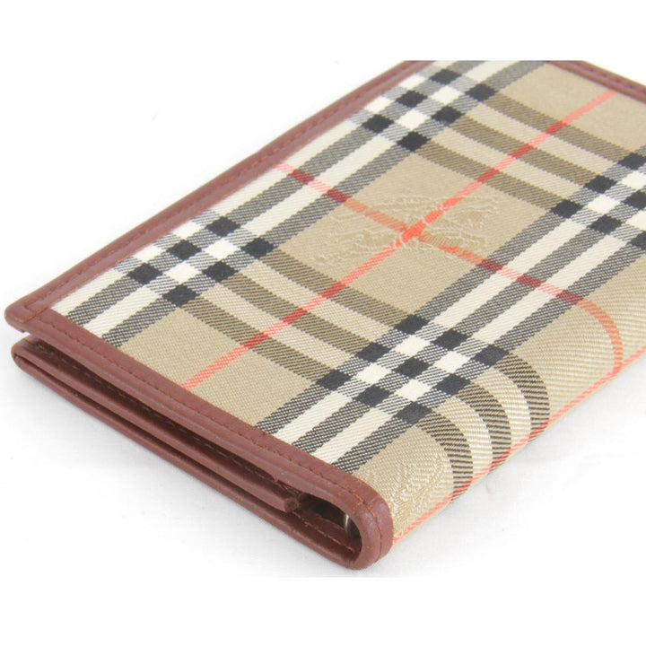 『USED』 
BURBERRY バーバリー 
 手帳カバー 
キャンバス/レザー  ベージュ
