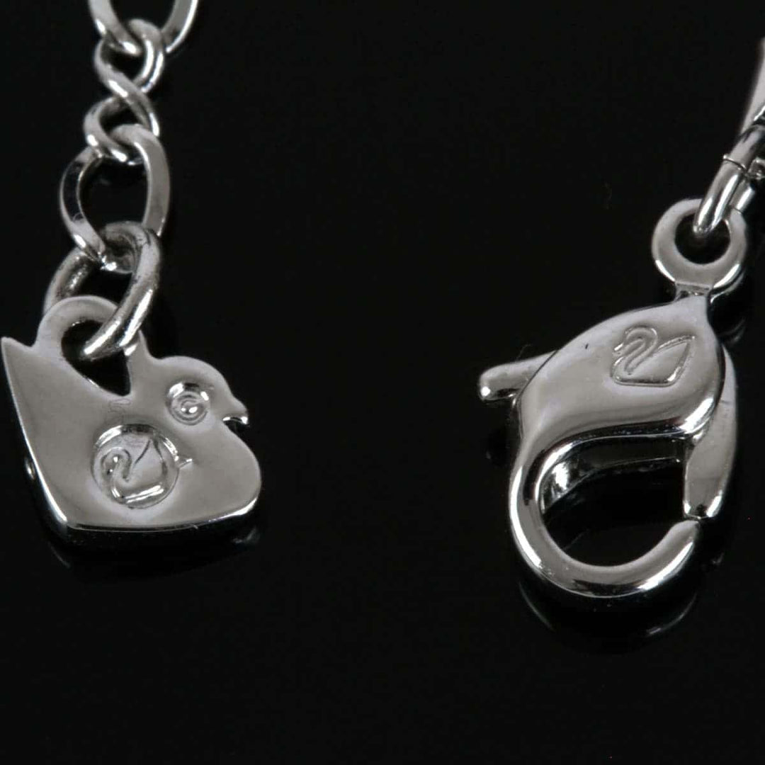 美品『USED』 クリスタル /ロジウムコーティング 
SWAROVSKI エモーション ペンダント ハート ネックレス