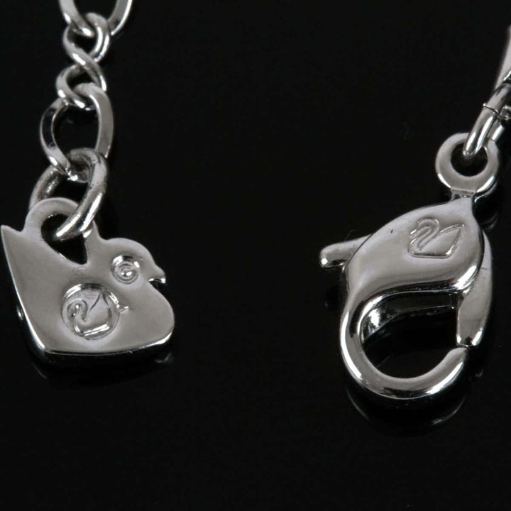 美品『USED』 クリスタル /ロジウムコーティング 
SWAROVSKI エモーション ペンダント ハート ネックレス