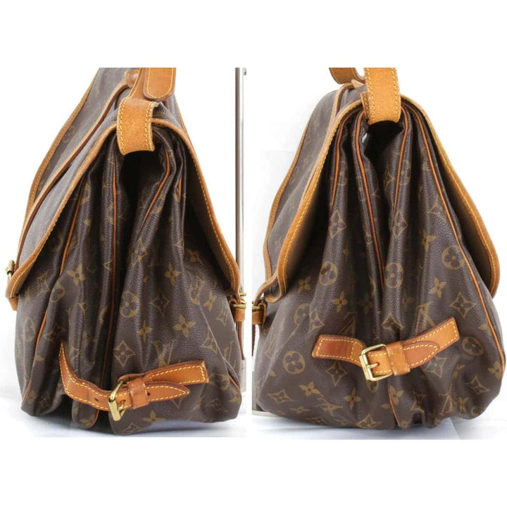 『USED』 
LOUIS VUITTON ルイ・ヴィトン 
 ソミュール35 M42254 ショルダーバッグ 
モノグラムキャンバス モノグラム