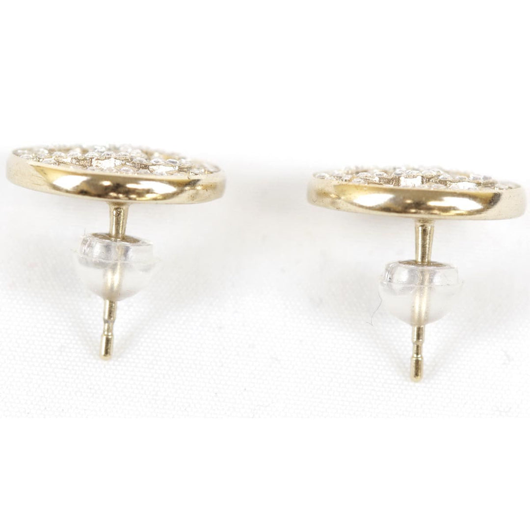 美品『USED』 メタル 
CHANEL  ココマーク ラインストーン ピアス クルーズ ピアス