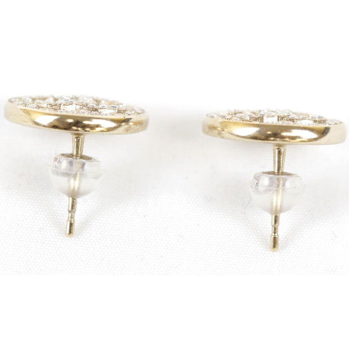 美品『USED』 メタル 
CHANEL  ココマーク ラインストーン ピアス クルーズ ピアス