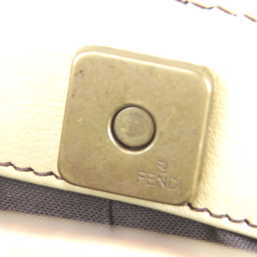 美品『USED』 
FENDI フェンディ 
 ワンショルダーバッグ ハンドバッグ 
レザー イエロー ギャザー