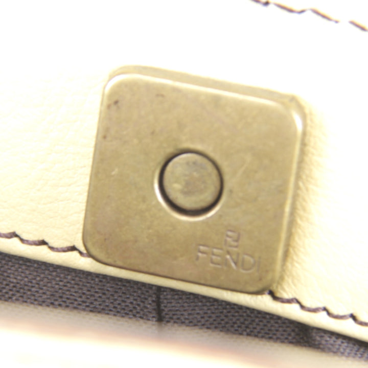 美品『USED』 
FENDI フェンディ 
 ワンショルダーバッグ ハンドバッグ 
レザー イエロー ギャザー