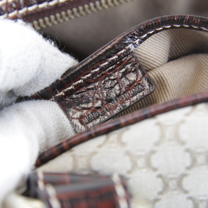 【価格改定】『USED』 
CELINE セリーヌ 
 ハンドバッグ 
キャンバス ベージュ