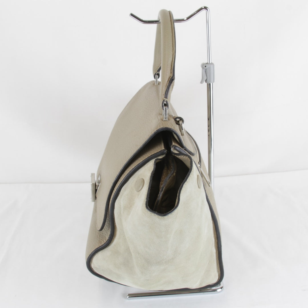 【価格改定】『USED』 
CELINE セリーヌ 
 スモール トラペーズ 2WAYバッグ ショルダーバッグ 
レザー/スウェード ベージュ