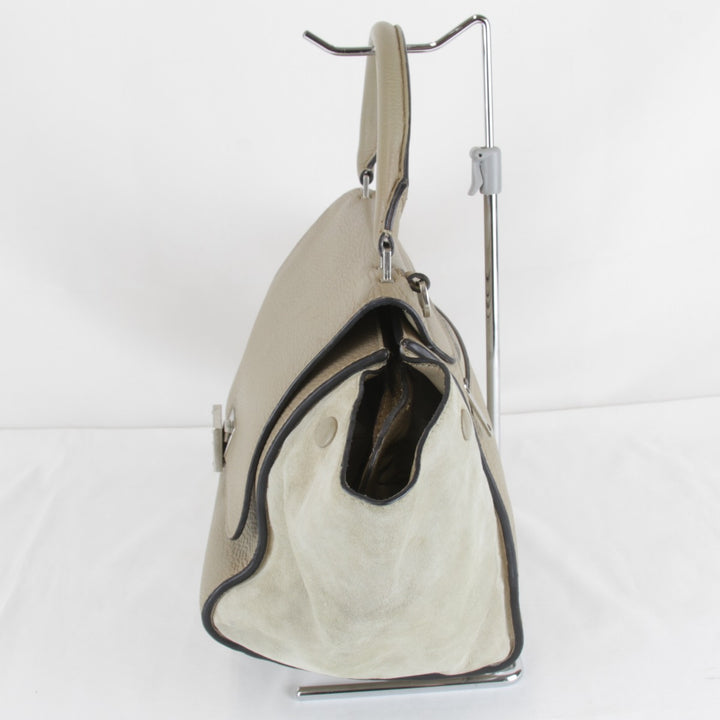【価格改定】『USED』 
CELINE セリーヌ 
 スモール トラペーズ 2WAYバッグ ショルダーバッグ 
レザー/スウェード ベージュ