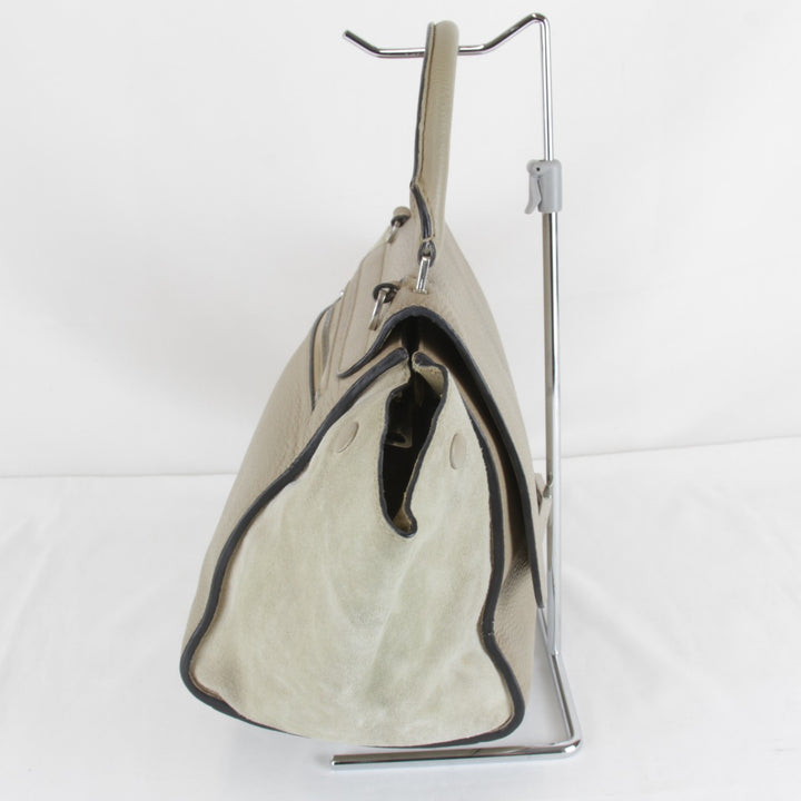 【価格改定】『USED』 
CELINE セリーヌ 
 スモール トラペーズ 2WAYバッグ ショルダーバッグ 
レザー/スウェード ベージュ