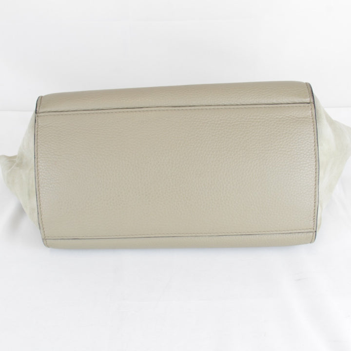 【価格改定】『USED』 
CELINE セリーヌ 
 スモール トラペーズ 2WAYバッグ ショルダーバッグ 
レザー/スウェード ベージュ