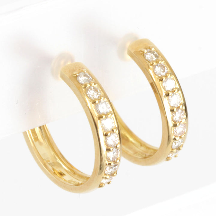 美品『USED』 K18/ダイヤモンド 
 リング イヤリング
 ダイヤモンド 0.522 5.0g